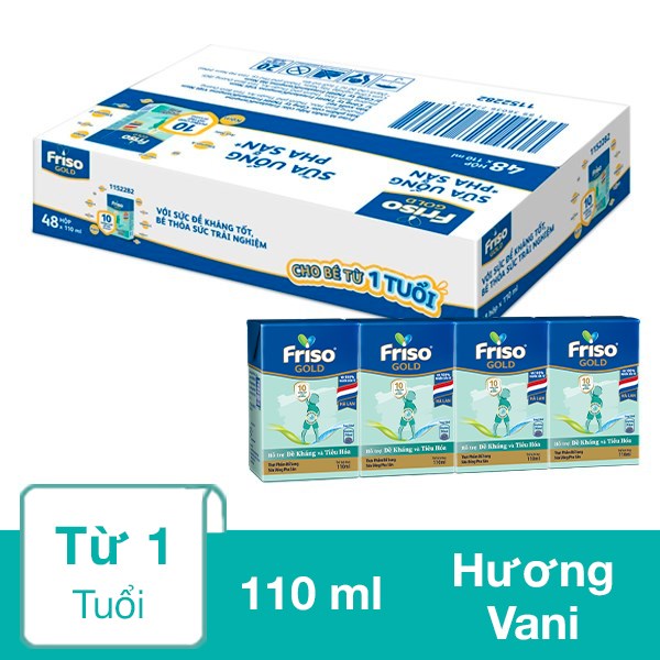 [🛒🇻🇳]Thùng 48 hộp sữa pha sẵn Friso Gold hương vani 110 ml (từ 1 tuổi) – Friso , SKU – 195826 – avakids.com 🇻🇳🛒Top1Shop🛒 🇻🇳Top1Vietnam🇻🇳 🛍🛒🇻🇳
