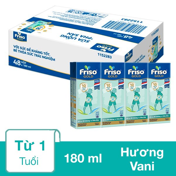 [🛒🇻🇳]Thùng 48 hộp sữa pha sẵn Friso Gold hương vani 180 ml (từ 1 tuổi) – Friso , SKU – 195824 – avakids.com 🇻🇳🛒Top1Shop🛒 🇻🇳Top1Vietnam🇻🇳 🛍🛒🇻🇳