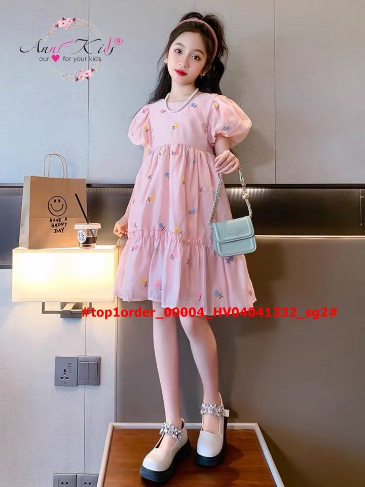 [🆕🇻🇳] Phân Phối – Bán Buôn – Bán Sỉ Vkids 😎❤️️⭐️ – 💖Buôn_sỉ_HN💖 Váy bé gái, chất boil tơ mềm thêu hoa, lót kate, nơ sau xinh xắn …