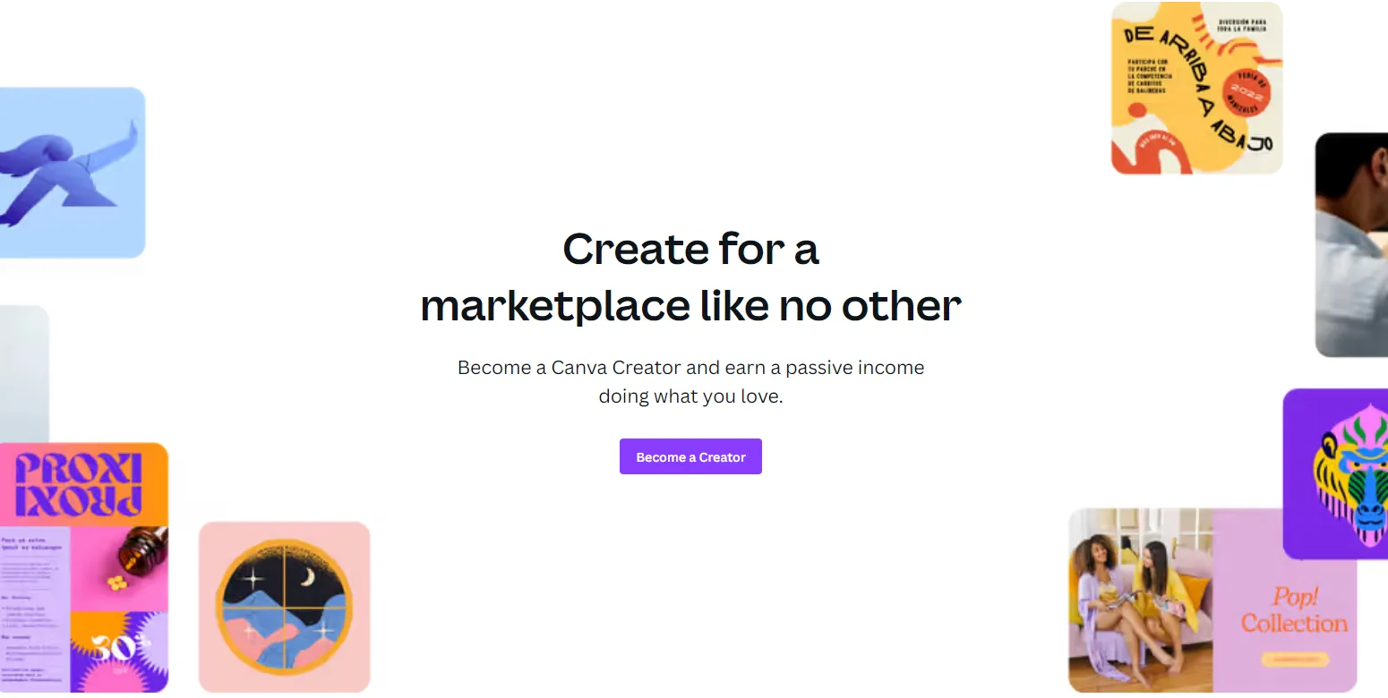 Bán các mẫu tự thiết kế trên Canva Marketplace