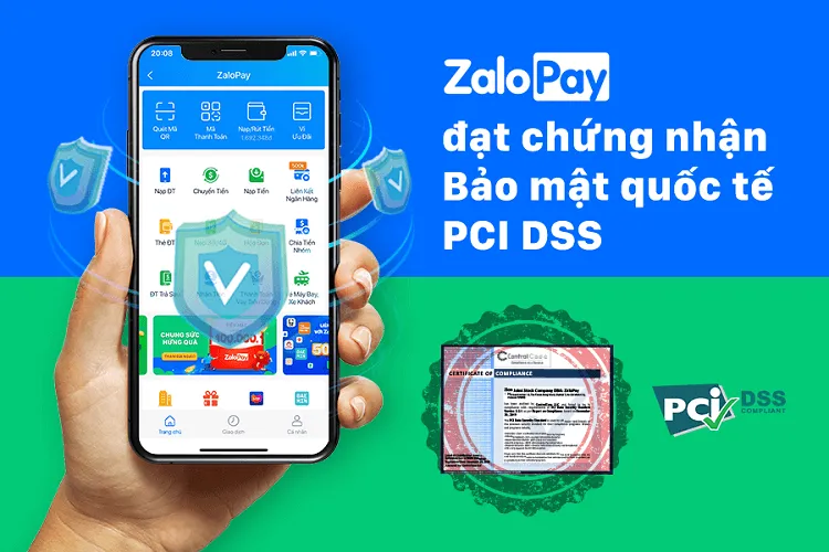 ZaloPay đạt chứng nhận bảo mật quốc tế PCI DSS