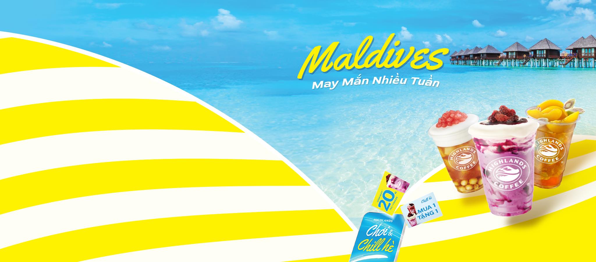 [☕️🇻🇳] Highlands Coffee – THƯƠNG HIỆU BẮT NGUỒN TỪ CÀ PHÊ VIỆT NAM 🥤 Top1Coffee ☕️ [LUCKY DRAW CHILL HÈ] CHÚNG MÌNH ƠI! RINH VÉ MALDIVES, RA KHƠI CHILL HÈ CÙNG HIGHLANDS THÔI! 

 Du lịch hè sang chảnh, xịn mịn,  , shares-3✔️ , likes-119❤️️ , date-2024-05-02 12:29:19🇻🇳🇻🇳🇻🇳📰🆕