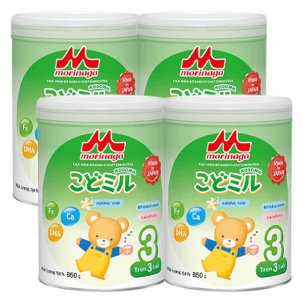 [🛒🇻🇳]Combo 4 lon Sữa Morinaga số 3 850g hương vani (Kodomil, trên 3 tuổi) – Morinaga , SKU – 2863000000004 – concung.com 🇻🇳🛒Top1Shop🛒 🇻🇳Top1Vietnam🇻🇳 🛍🛒🇻🇳