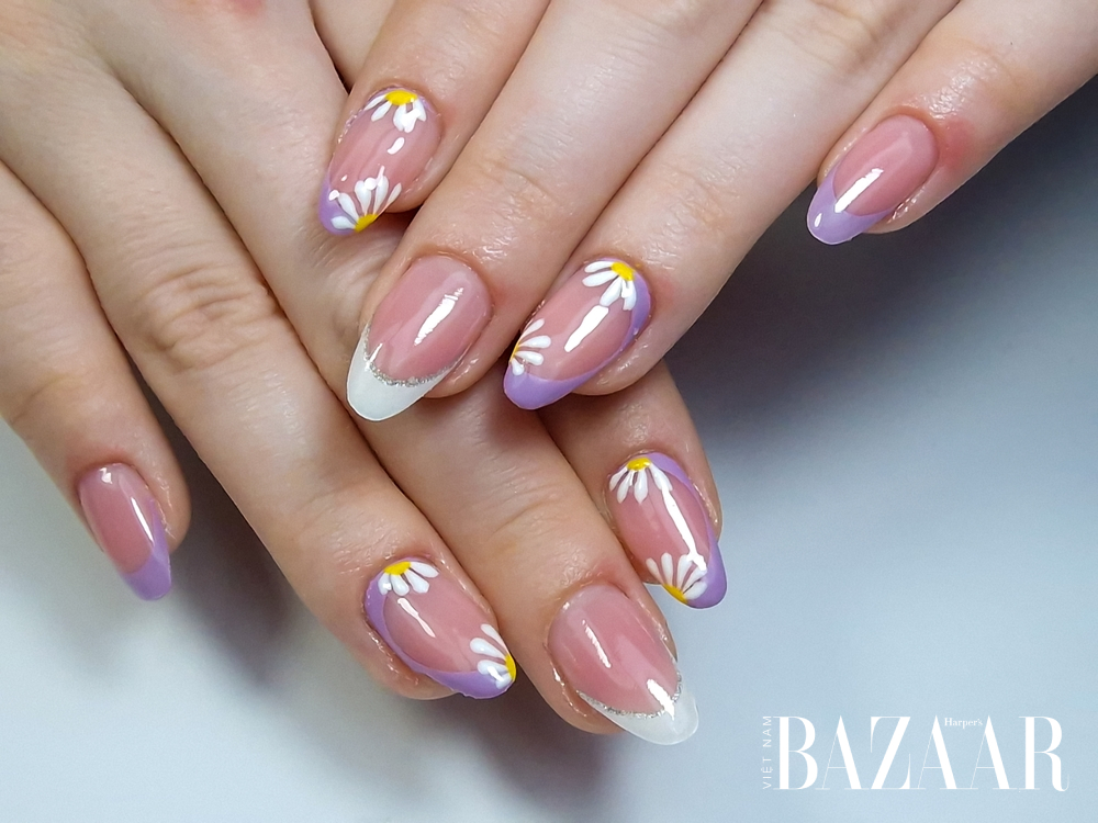 Mẫu nail đẹp nhẹ nhàng