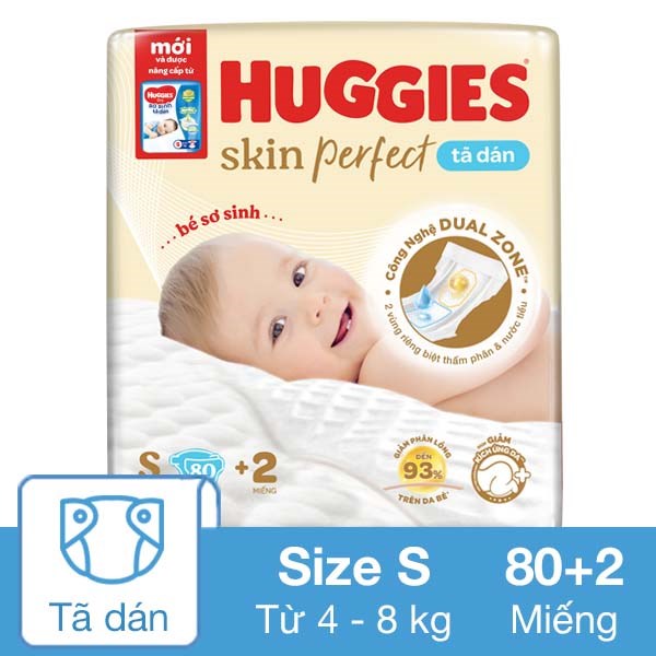 [🛒🇻🇳]Tã dán Huggies Skin Perfect size S 80 + 2 miếng (4 – 8 kg) – Giao bao bì ngẫu nhiên – Huggies , SKU – 309643 – avakids.com 🇻🇳🛒Top1Shop🛒 🇻🇳Top1Vietnam🇻🇳 🛍🛒🇻🇳
