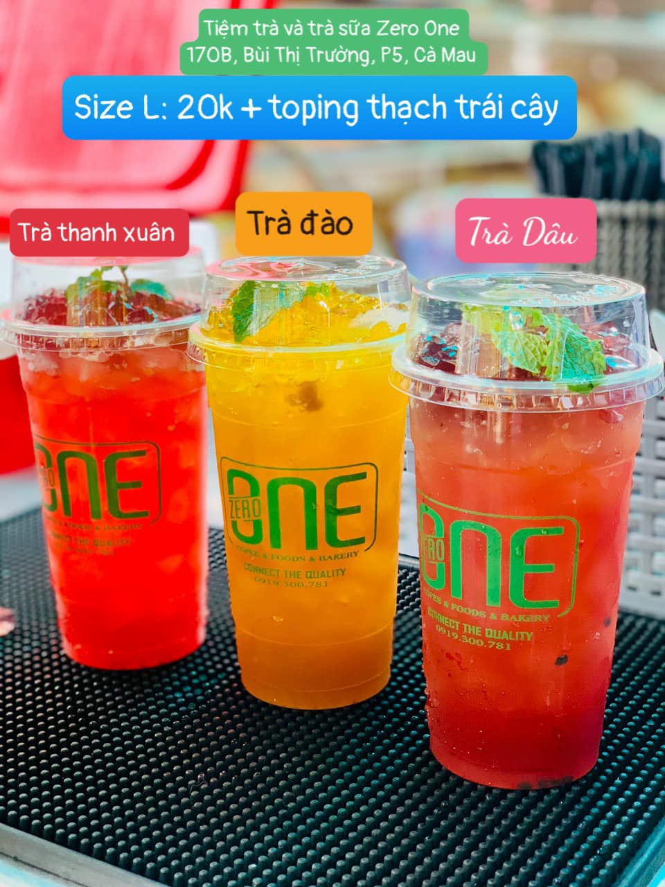 STOP ĐỪNG UỐNG NHÉ! Tại uống là bị ghiền vì quá ngon nha !
Open Xe Trà và Trà sữa ZERO ONE
Sáng 6h đến 22h
Địa chỉ: 170B, B