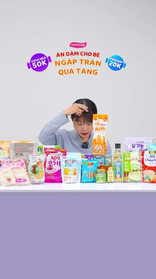 [🆕🇻🇳]  Con Cưng – Mang đến những sản phẩm tốt nhất cho trẻ em Việt Nam 😎❤️️⭐️ Duy nhất trong 𝗟𝗶𝘃𝗲𝘀𝘁𝗿𝗲𝗮𝗺 giảm đến 40% cháo tươi, sữa chua sấy, bánh ăn dặm…  giảm thêm 50K và #FREESHIP Xem ngay tại: 
Giảm 15% Sữa Chua Sấy Bebedang Cá , shares-0✔️ , likes-22❤️️ , date-2024-05-12 01:03:18🇻🇳🇻🇳🇻🇳📰🆕