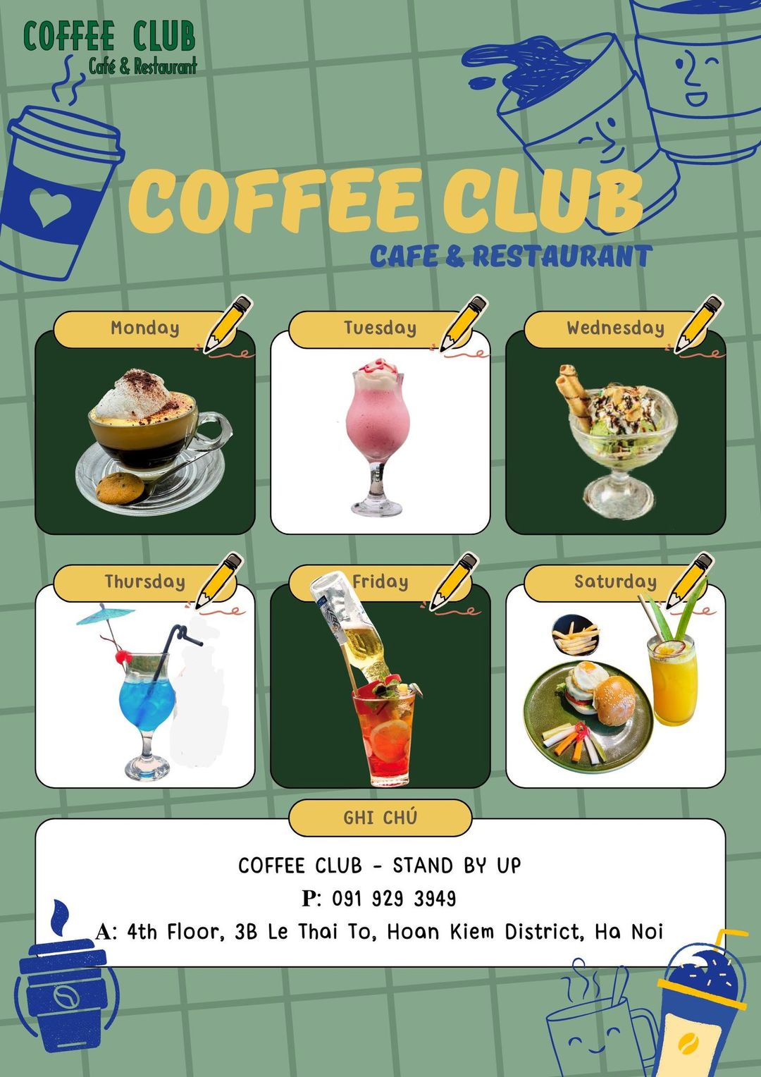 [☕️🇻🇳] Coffee Club 🥤 Top1Coffee ☕️ DỰ BÁO THỜI TIẾT TUẦN  
 Chào hè 2024 với chút nắng ấm mùa hạ, cùng sự nhộn nhịp của khu phố cổ. Lựa ngay menu đồ uống cực “chil , shares-0✔️ , likes-10❤️️ , date-2024-05-07 04:00:17🇻🇳🇻🇳🇻🇳📰🆕