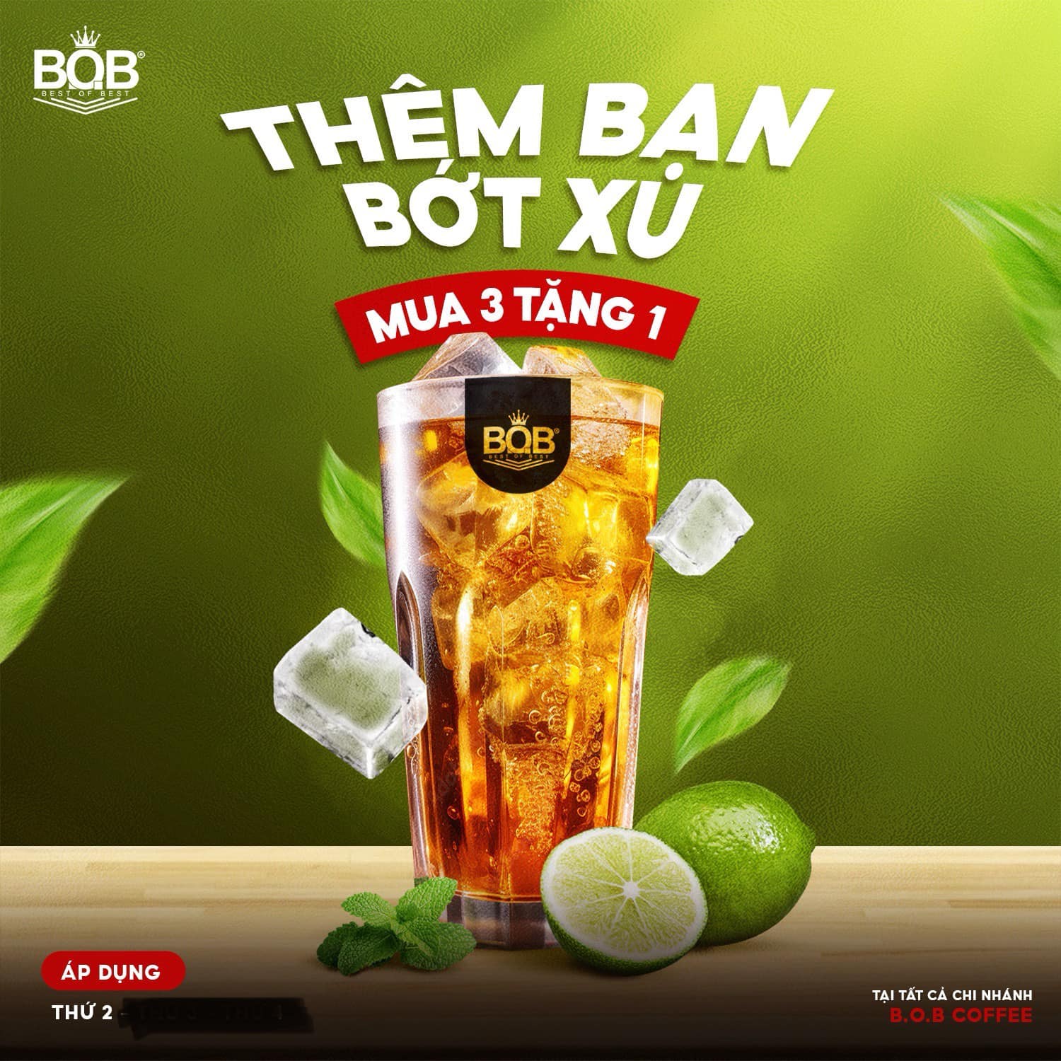 [☕️🇻🇳] B.O.B Coffee 🥤 Top1Coffee ☕️ Hôm nay ghé sang nhà B.O.B, tụi mình vẫn được áp dụng chương trình “Mua 3 tặng 1 – Thêm bạn bớt xu”.

Ngoài ra, nhà B.O.B còn tr , shares-0✔️ , likes-12❤️️ , date-2024-04-29 04:15:04🇻🇳🇻🇳🇻🇳📰🆕