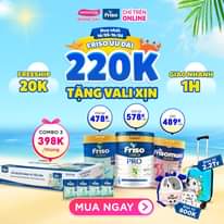 [🆕🇻🇳]  Con Cưng – Mang đến những sản phẩm tốt nhất cho trẻ em Việt Nam 😎❤️️⭐️ 𝗕𝗥𝗔𝗡𝗗 𝗗𝗔𝗬 #FRISO ƯU ĐÃI TỚI 220K + TẶNG VALI XỊN
[14-16/5] Sữa Friso giá từ 398K/thùng, tặng thêm vali, nón, balo…! Deal chỉ áp dụng #Online tại Web/App Co , shares-0✔️ , likes-36❤️️ , date-2024-05-14 04:00:07🇻🇳🇻🇳🇻🇳📰🆕