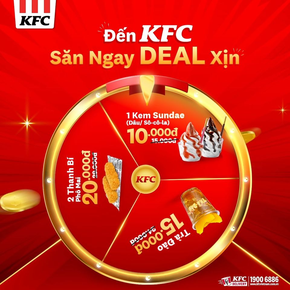 [🆕🇻🇳] KFC Vietnam 🍔 Top1Food 🍜 MÓN NGON YÊU THÍCH, GIÁ HỜI CÀNG MÊ

Dừng lại khoảng chừng là 2 giây, món ngon hấp dẫn chỉ từ 10K đang chờ các fans đâyyy! 
• 1 Kem Sundae Dâu hoặc Sô-cô-l , shares-2✔️ , likes-123❤️️ , date-2024-05-22 06:39:02🇻🇳🇻🇳🇻🇳📰🆕