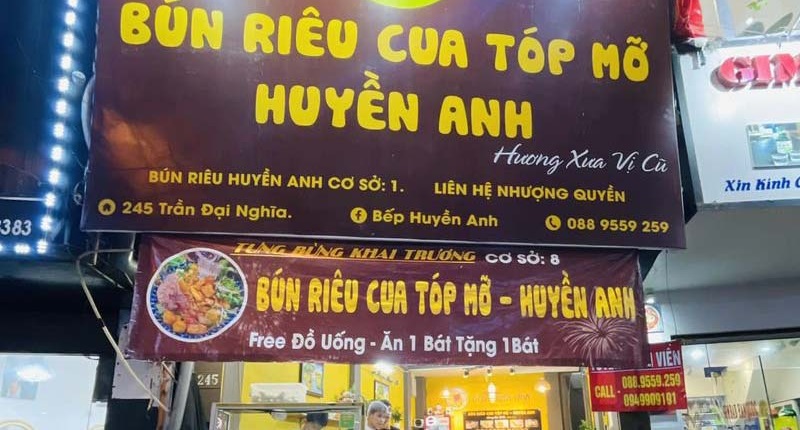 Quán bún riêu cua ở Hà Nội. Quán bún riêu ngon ở Hà Nội