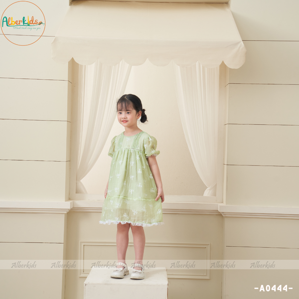 [🛒🇻🇳]Váy bé gái Xanh lá in hoa trắng A0444 – AlberKids , SKU – A0444-X-90 – alberkids.vn 🇻🇳🛒Top1Shop🛒 🇻🇳Top1Vietnam🇻🇳 🛍🛒🇻🇳