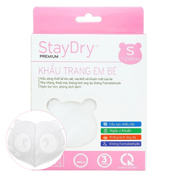 [🛒🇻🇳]Hộp 10 cái khẩu trang y tế cho bé StayDry 3 lớp size S – Màu trắng – StayDry , SKU – 305594 – avakids.com 🇻🇳🛒Top1Shop🛒 🇻🇳Top1Vietnam🇻🇳 🛍🛒🇻🇳