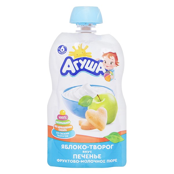 [🛒🇻🇳]Dinh dưỡng trái cây nghiền Agusha táo, phô mai và bánh quy túi 90g (từ 6 tháng) – Agusha , SKU – 313687 – avakids.com 🇻🇳🛒Top1Shop🛒 🇻🇳Top1Vietnam🇻🇳 🛍🛒🇻🇳