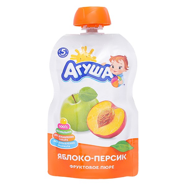 [🛒🇻🇳]Dinh dưỡng trái cây nghiền Agusha táo, đào túi 90g (từ 5 tháng) – Agusha , SKU – 313689 – avakids.com 🇻🇳🛒Top1Shop🛒 🇻🇳Top1Vietnam🇻🇳 🛍🛒🇻🇳