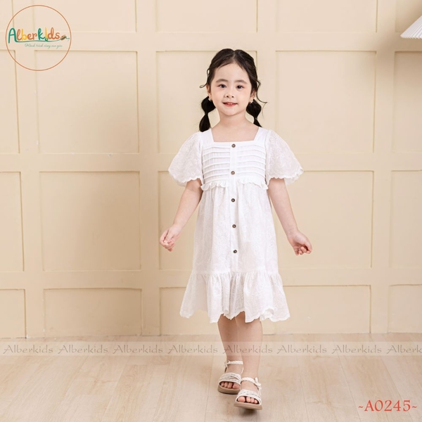 [🛒🇻🇳]Váy bé gái Trắng tay cánh tiên vải rập hoa A0245 – AlberKids , SKU – A0245-90 – alberkids.vn 🇻🇳🛒Top1Shop🛒 🇻🇳Top1Vietnam🇻🇳 🛍🛒🇻🇳