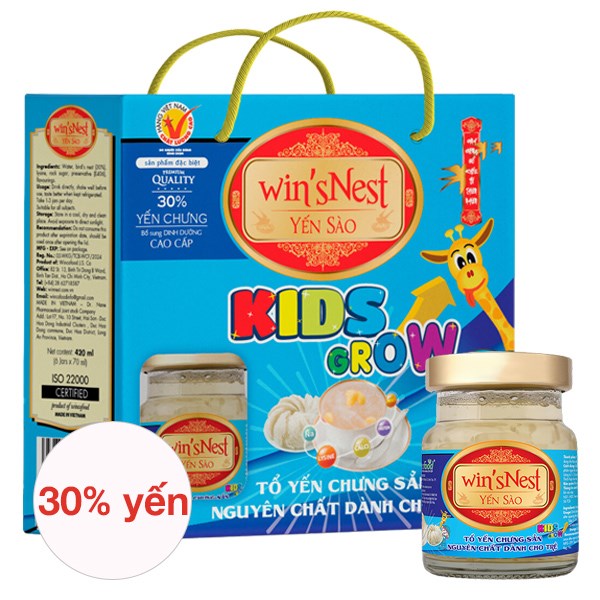 [🛒🇻🇳]Hộp 6 hũ nước yến sào Win’sNest Kids Grow 70 ml (từ 1 tuổi) – Win’sNest , SKU – 326115 – avakids.com 🇻🇳🛒Top1Shop🛒 🇻🇳Top1Vietnam🇻🇳 🛍🛒🇻🇳