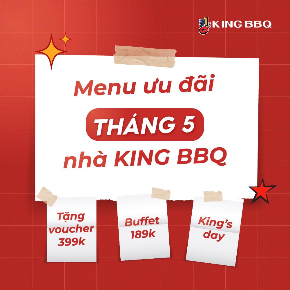 [🆕🇻🇳] King BBQ – Vietnam – Vua Nướng Hàn Quốc 🍔 Top1Food 🍜 [MB] CHẤN ĐỘNG: ƯU ĐÃI THÁNG MỚI SIÊU CHẤT CHƠI  

 Chà chà… Tới công chuyện chuyến này luôn cả nhà ơi. KING BBQ thông báo tin sốt dẻo, vừa nướng vừa hón , shares-9✔️ , likes-808❤️️ , date-2024-05-03 03:00:22🇻🇳🇻🇳🇻🇳📰🆕