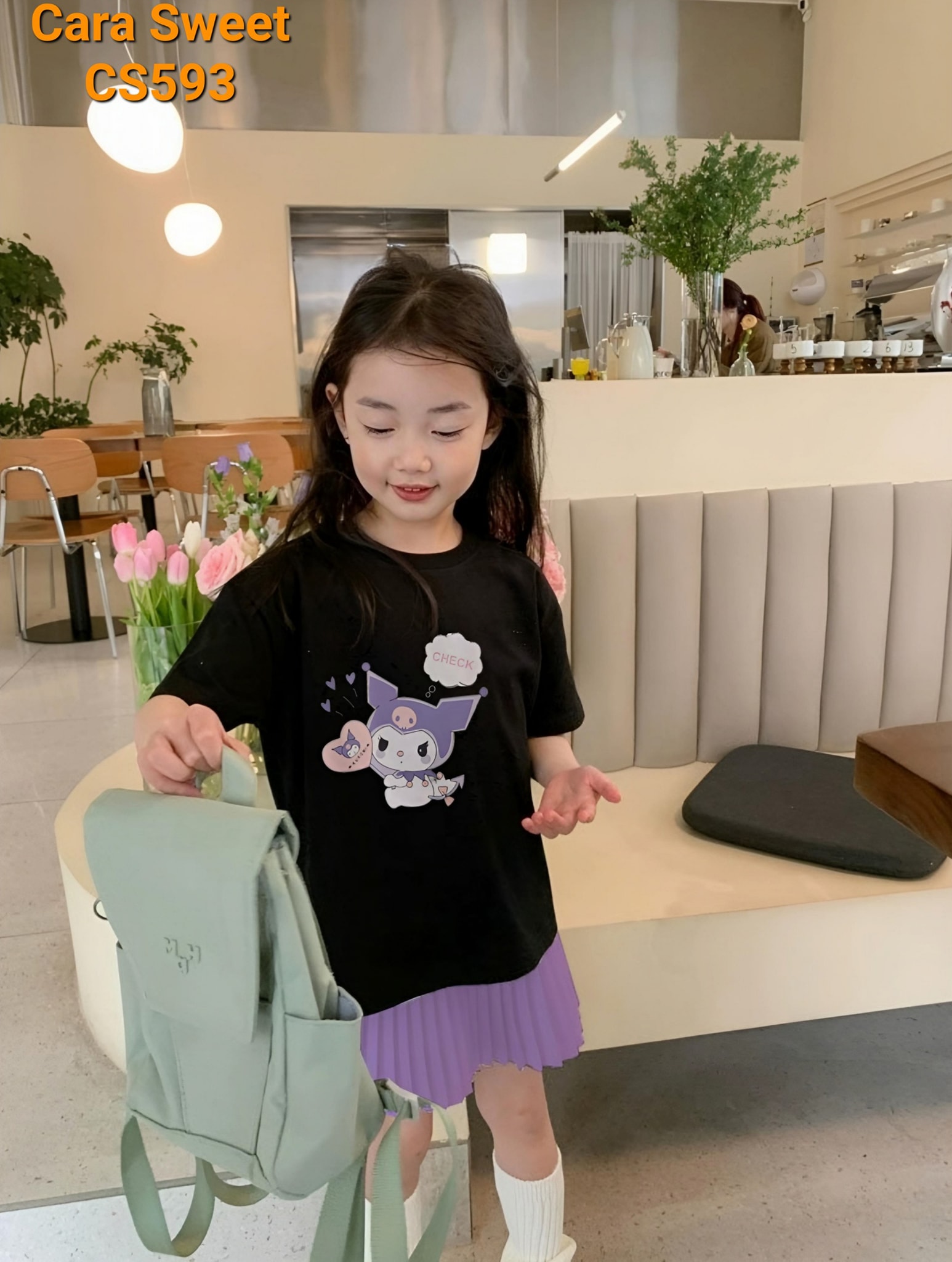 [🆕🇻🇳] Cara Sweet – Sản xuất và phân phối hàng thiết kế trẻ em 😎❤️️⭐️ Set Kuromi hot hit yêu chưa nè ba mẹ ơi!
Áo thun 4 chiều mềm mát, in hình kuromi siêu đẹp.
Mix cùng chân váy dập ly xịn xò, cả set sang xịn ko chê điểm n , shares-0✔️ , likes-0❤️️ , date-2024-05-13 02:02:13🇻🇳🇻🇳🇻🇳📰🆕