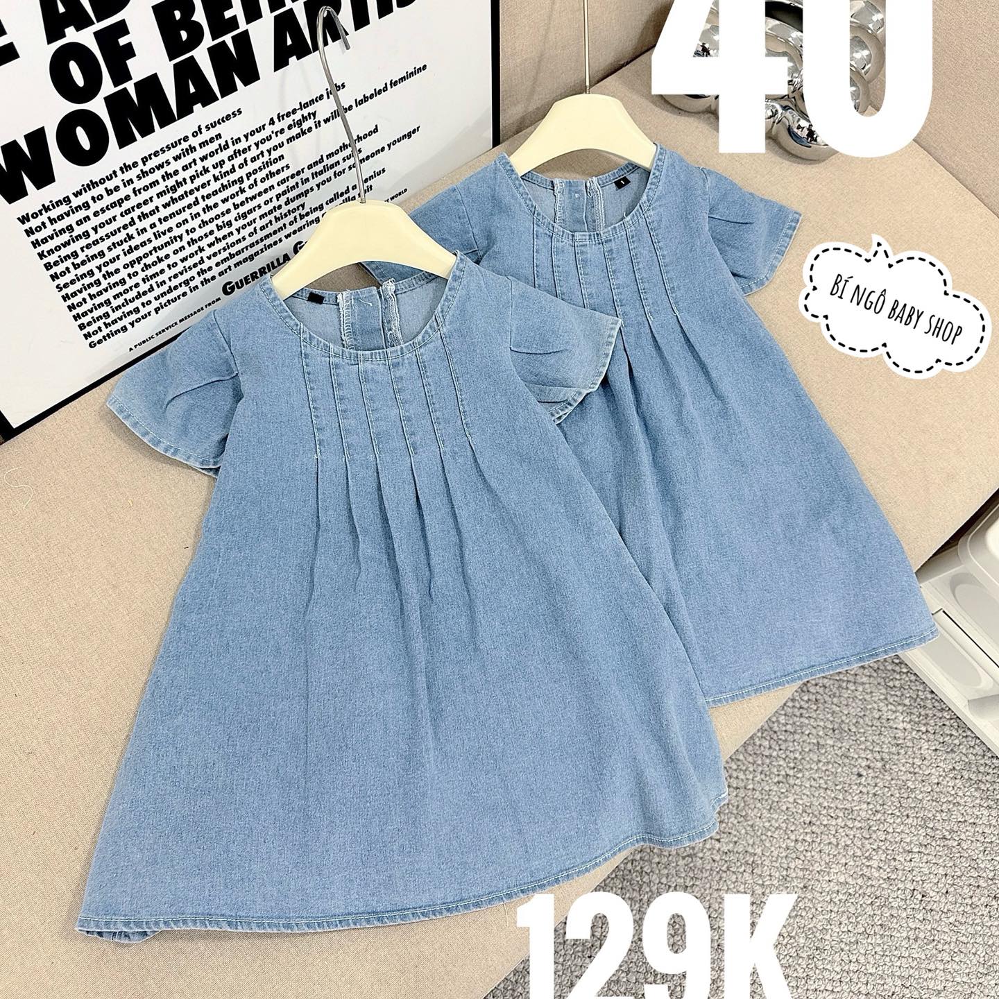 [🆕🇻🇳]  Bí Ngô baby shop – Chuyên quần áo bé gái 8-30kg (1- 9 tuổi) 😎❤️️⭐️ SET VÁY BÒ XẾP LY NGỰC
———-
Vải bò jean giặt mềm – váy xòe xếp ly ngực , tay rơi
1 màu duy nhất
Size 8-28kg
129k/ váy
, shares-0✔️ , likes-1❤️️ , date-2024-05-22 01:28:06🇻🇳🇻🇳🇻🇳📰🆕