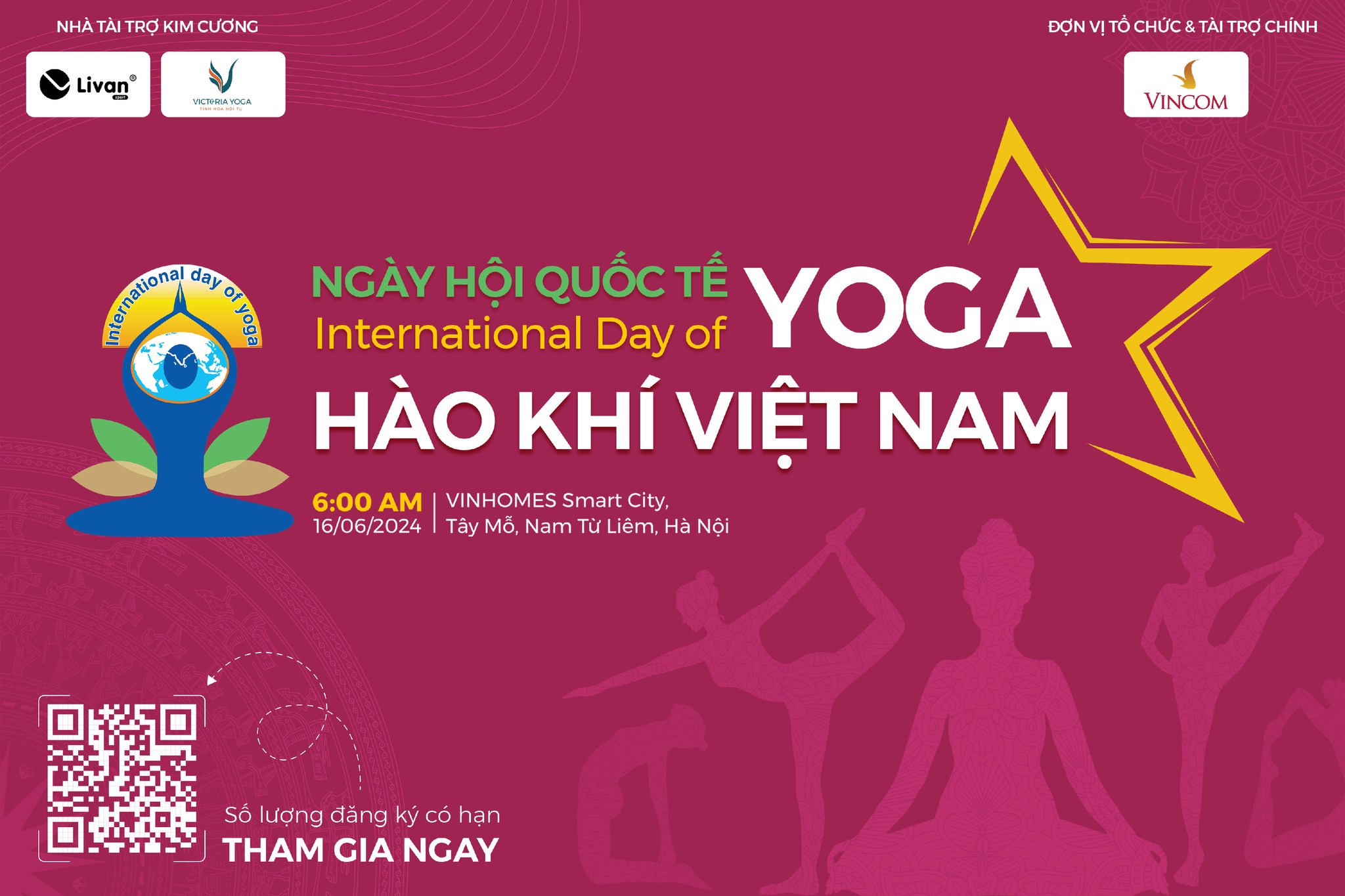 [🆕🇻🇳] Yoga Đam Mê 🧘 Top1Yoga 🤸🏻‍♀️ # **[** **Vincom x Livan Sport x Victoria Yoga x Yoga Đam Mê]**

 **NGÀY HỘI ĐỒNG DIỄN YOGA SIÊU HOÀNH TRÁNG CHÀO MỪNG QUỐC TẾ YOGA 21/06**

 Link đăng ký  , shares-14✔️ , likes-507❤️️ , date-2024-06-05 13:46:16🇻🇳🇻🇳🇻🇳📰🆕