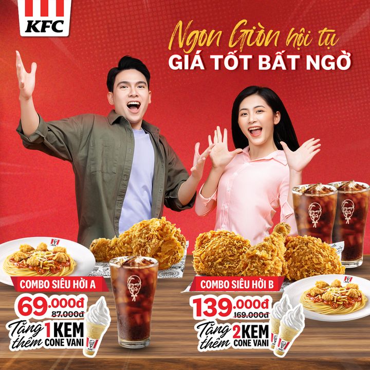 [🍗🇻🇳] KFC Vietnam 🍔Top1Food 🍗 – NGON GIÒN HỘI TỤ, GIÁ TỐT BẤT NGỜ



Bắc thang lên hỏi ông trời, giòn ngon nó …