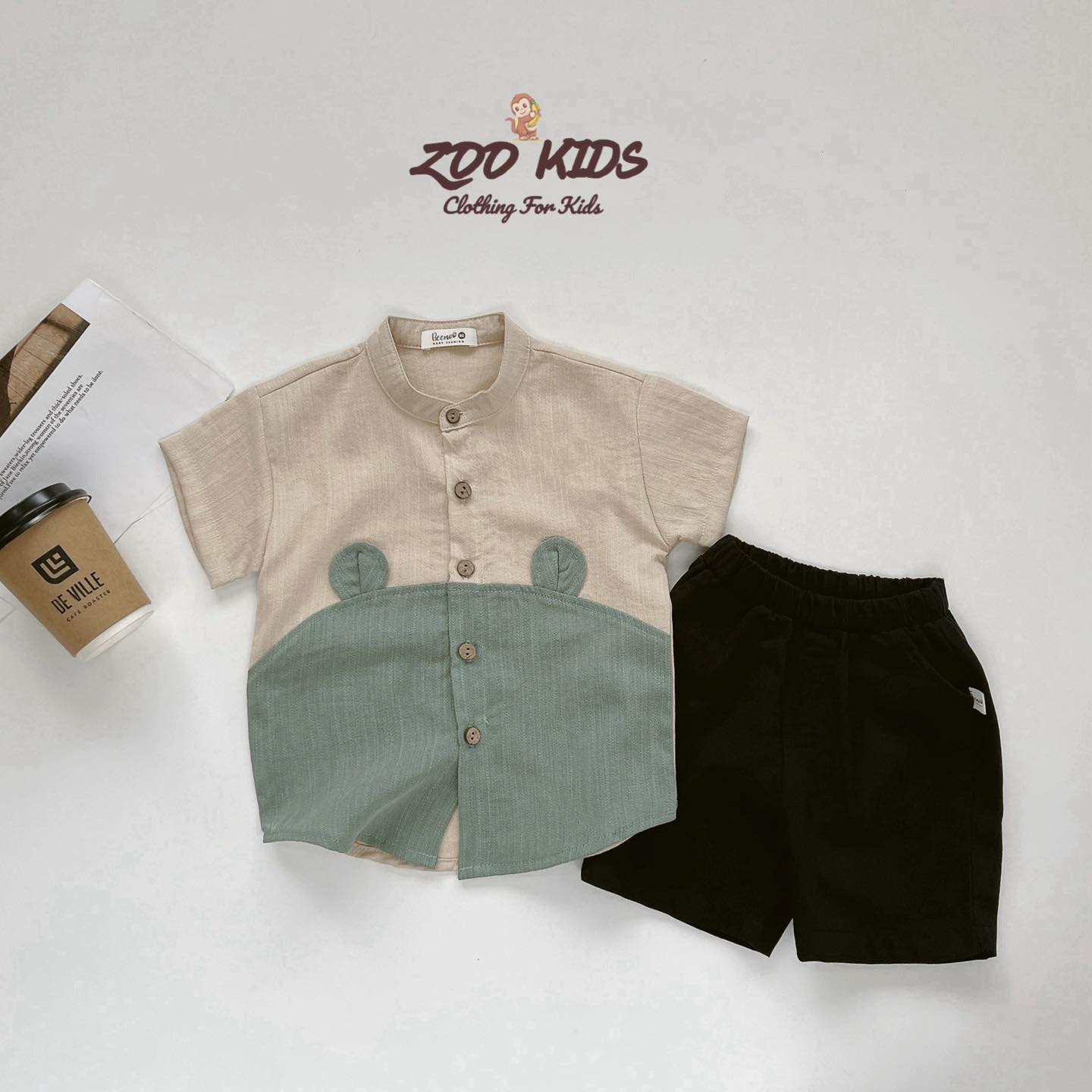 [🆕🇻🇳] ZOO KIDS 🧑‍🧒❤️️👶⭐️  Retock outfit set cổ tàu phối màu tai gấu dễ thương, đáng yêu
Thôn tin sản phẩm
Chất liệu đũi non cao cấp mềm mát, hạn chế nhăn, không phai màu hay ba , shares-1✔️ , likes-2❤️️ , date-2024-06-06 03:06:43🇻🇳🇻🇳🇻🇳📰🆕