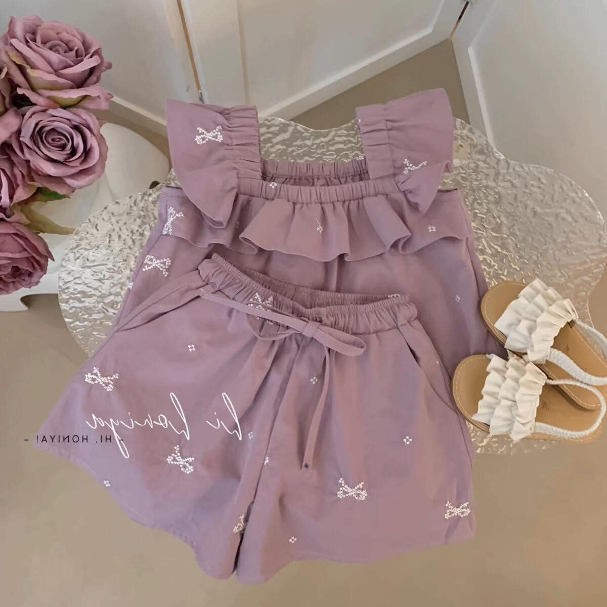 [🆕🇻🇳]  Minsu Kids 😎❤️️⭐️ Full set cánh tiên tiểu thư yêu cực kỳ chỉ #125k ạ chất thô mềm đáng yêuuu,  lên dáng thì xinh lắm luôn ý  Bé diện đi học, đi chơi thì nhức nách ạ  Size :  , shares-0✔️ , likes-0❤️️ , date-2024-06-08 10:43:31🇻🇳🇻🇳🇻🇳📰🆕