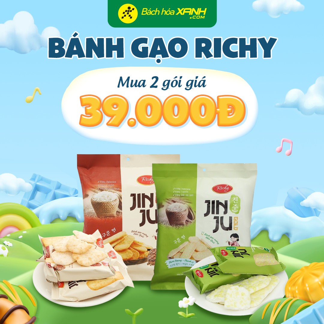 [🆕🇻🇳] Bách Hóa Xanh là chuỗi siêu thị mini chuyên bán thực phẩm tươi sống và nhu yếu phẩm của tập đoàn TGDĐ ♥️️ Top1Index 📚  Bánh Các Loại Ưu Đãi Sốc
Bánh gạo Jinju 
Mua 2 gói giá 39,000đ

Bánh bông lan Hura 
Mua 2 hộp giá 45,000đ

Bánh socola Lotte 
Mua 2 hộp giá 49,000đ

Bánh t , shares-5✔️ , likes-111❤️️ , date-2024-06-11 10:00:08🇻🇳🇻🇳🇻🇳📰🆕