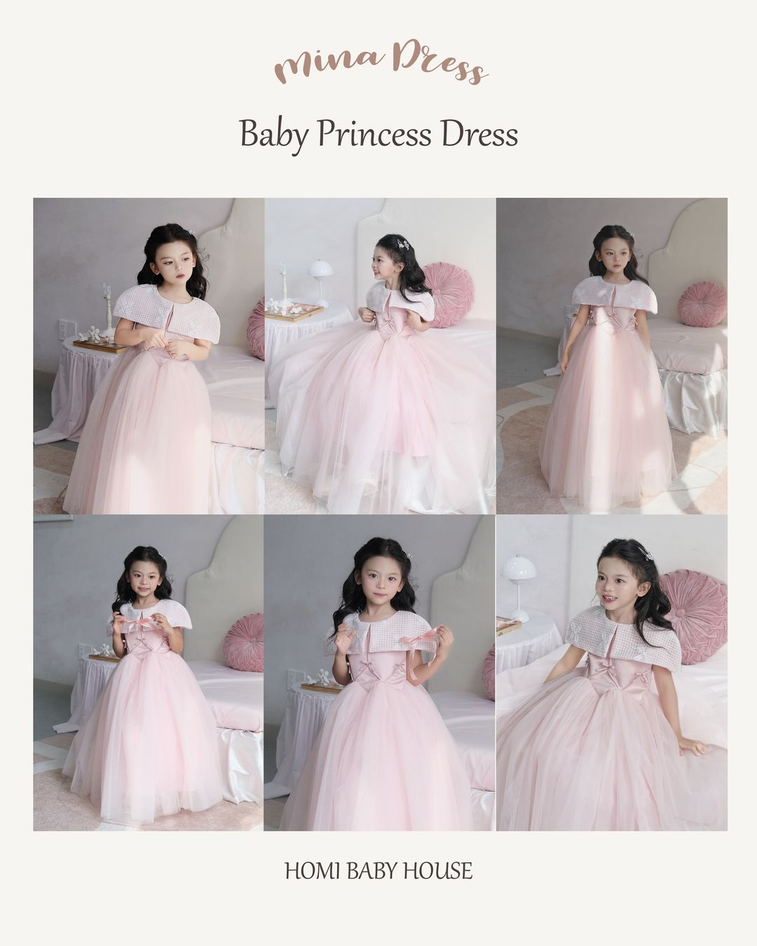 [🆕🇻🇳]  Homi baby house -Homi Baby House là thương hiêu đầm dạ hội , đầm công chúa cho bé tuổi từ 1-10 tuổi 🧑‍🧒❤️️👶⭐️ 𝐌𝐢𝐧𝐚 𝐃𝐫𝐞𝐬𝐬 |𝐇𝐨𝐦𝐢 𝐁𝐚𝐛𝐲 𝐇𝐨𝐮𝐬𝐞𝑴𝒊𝒏𝒂 𝑫𝒓𝒆𝒔𝒔 với tone hồng nhẹ nhàng phảng phất sắc trắng tinh khôi kết hợp với chi tiết nơ xinh xắn, được xứng danh là mẫu thiế , shares-0✔️ , likes-14❤️️ , date-2024-06-16 03:00:24🇻🇳🇻🇳🇻🇳📰🆕