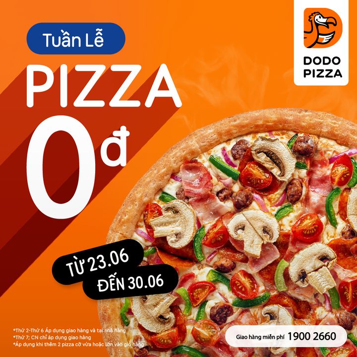 [🍕🇻🇳] Dodo Pizza Vietnam – Chuỗi nhà hàng Pizza tại TP.HCM 🍕 Top1Pizza – no1Pizza 🥘 – [23/06-30/06] 🎉TUẦN LỄ PIZZA CHỈ 0Đ🍕

🛵Miễn phí giao hàng



Khai tiệc cuối …