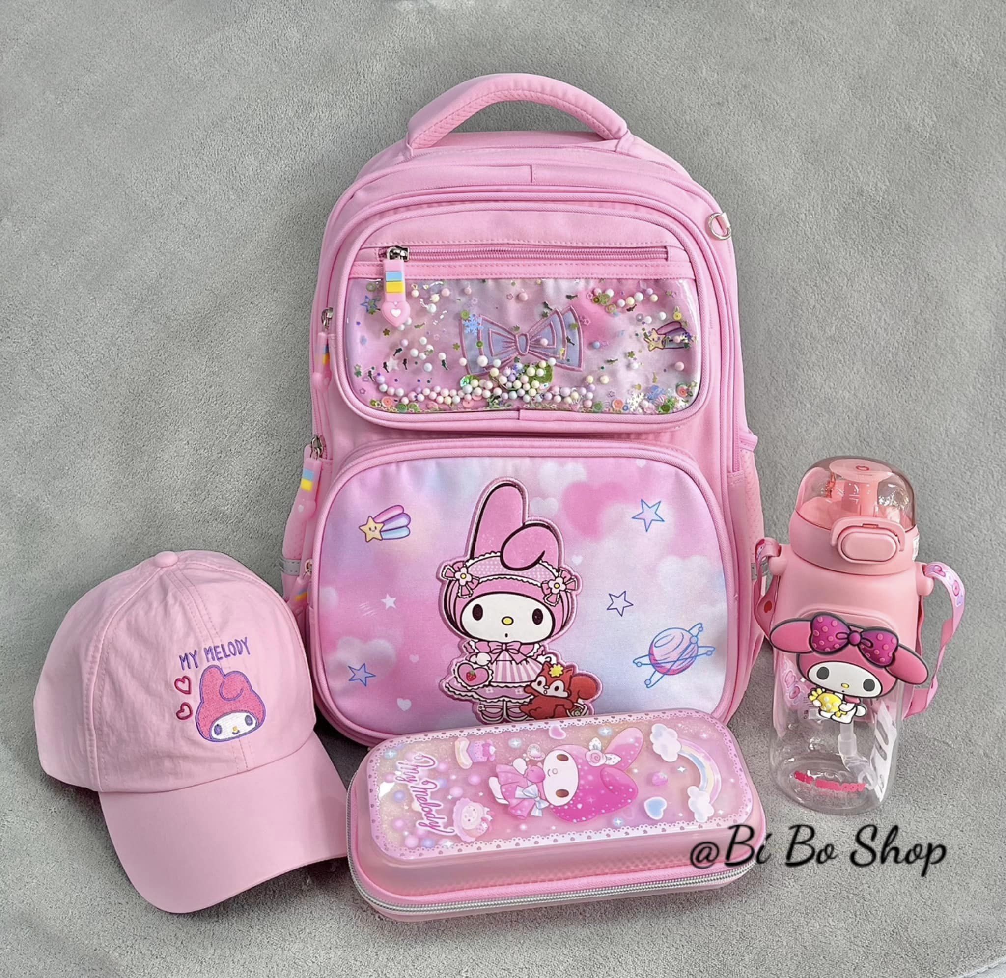 [🆕🇻🇳]  Bí Bo Shop- Order hàng Quảng Châu cao cấp 🧑‍🧒❤️️👶⭐️ Balo #mymelody màu hồng, xinh iu cho bé  Size 40*29*15cm, phù hợp bé học lớp 2 trở lên, hoặc bé cần balo to ạ.  Balo #390k/c
Nón #170k/c
Hộp bút 190k/ h , shares-0✔️ , likes-3❤️️ , date-2024-06-26 15:15:20🇻🇳🇻🇳🇻🇳📰🆕