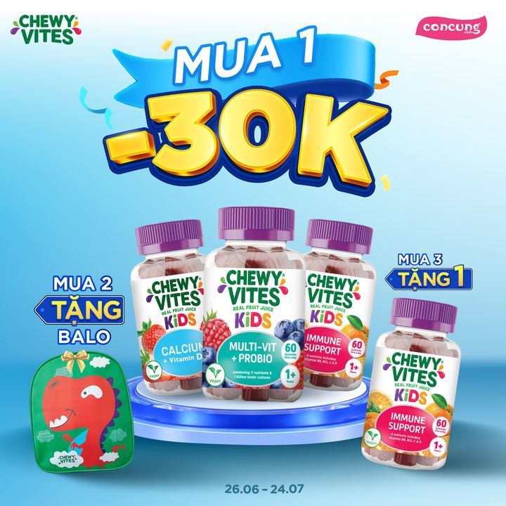 [👶🇻🇳] Con Cưng – Mang đến những sản phẩm tốt nhất cho trẻ em Việt Nam 😎❤️️⭐️ – CHEWY VITES “SAY HI” DEAL HỜI🎁 Mua 1 giảm #30K – Giá chỉ từ #235K/hộp🎁 Mua …