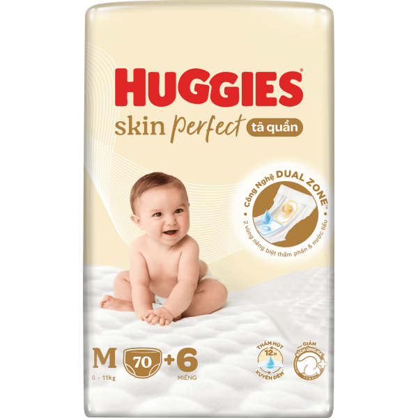 [🛒🇻🇳]Tã quần Huggies SkinPerfect Pants (M, 6-11kg, 70+6 miếng) – Huggies , SKU – 7232000000002 – concung.com 🇻🇳🛒Top1Shop🛒 🇻🇳Top1Vietnam🇻🇳 🛍🛒🇻🇳