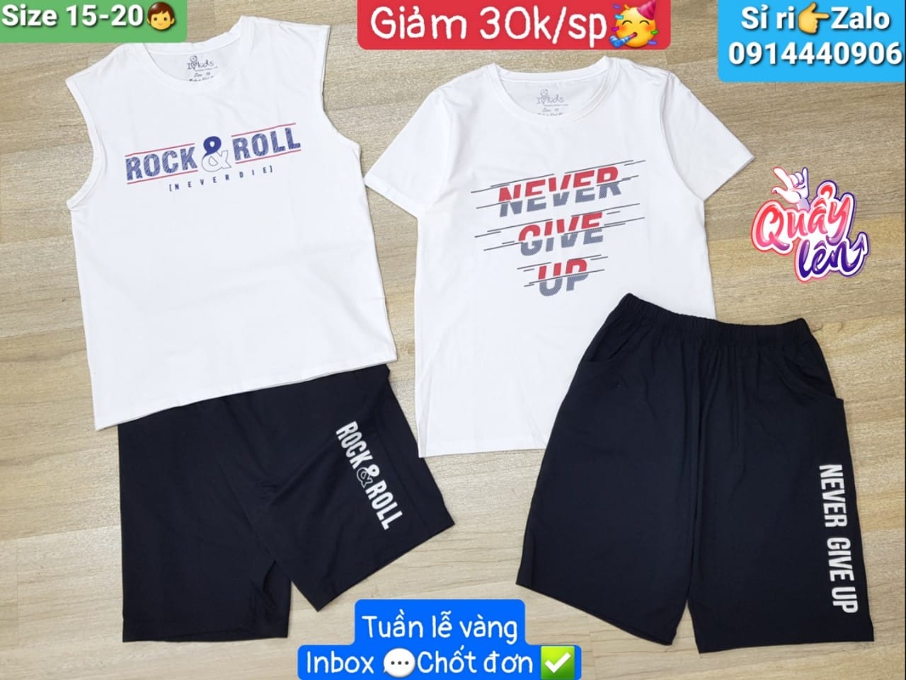 [🆕🇻🇳] Top1Order_Sỉ_Vkids 🛒 ❤️️⭐️ HOTT…SALE TƯNG BỪNG
TUẦN LỄ VÀNG GIÁ GIẢM SÂU 30k/spChớp nhanh cơ hội
Bộ cotton BT in chữ chất siêu đẹp, thấm hút mồ hôi tốt,  , shares-0✔️ , likes-0❤️️ , date-2022-07-12 15:08:49🇻🇳🇻🇳🇻🇳📰🆕