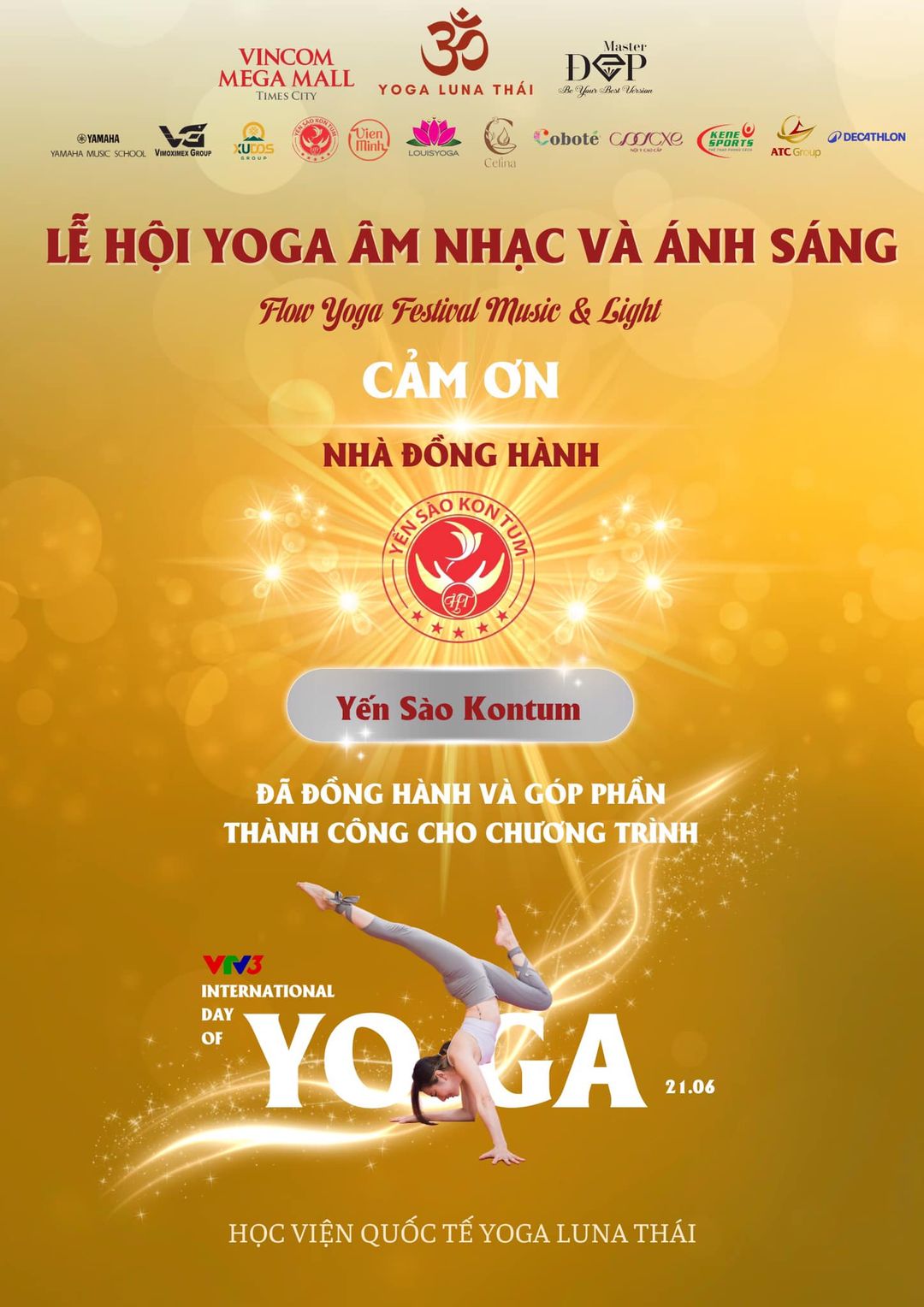 [🆕🇻🇳] NGHIỆN YOGA – Nhóm của Học Viện Quốc Tế Yoga Luna Thái 🧘 Top1Yoga 🤸🏻‍♀️ Cảm ơn nhà Đồng hành  Yến Sào Kon Tum đã Tài Trợ đồng hành cùng Lễ Hội Yoga Âm Nhạc và Ánh Sáng 2024!!! 

 Địa chỉ tại Hà Nội:  số nhà 21, ngách 11, ngõ 28 , shares-0✔️ , likes-5❤️️ , date-2024-06-03 01:49:55🇻🇳🇻🇳🇻🇳📰🆕