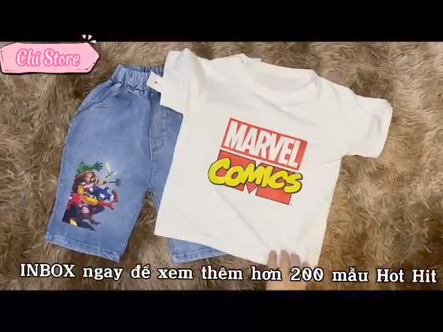 [🆕🇻🇳] Chi Store – Thời trang cho bé Yêu 🧑‍🧒❤️️👶⭐️ 100.k được ngay set đồ siêu anh hùng cho bé cực ưng ý. Em gom đơn từ 2 set các mom inbox em ngay để xem mẫu.
 ĐƠN 4 BỘ MIỄN SHIP. Ảnh thật quay trực tiếp,  , shares-0✔️ , likes-16❤️️ , date-2024-05-10 09:58:45🇻🇳🇻🇳🇻🇳📰🆕