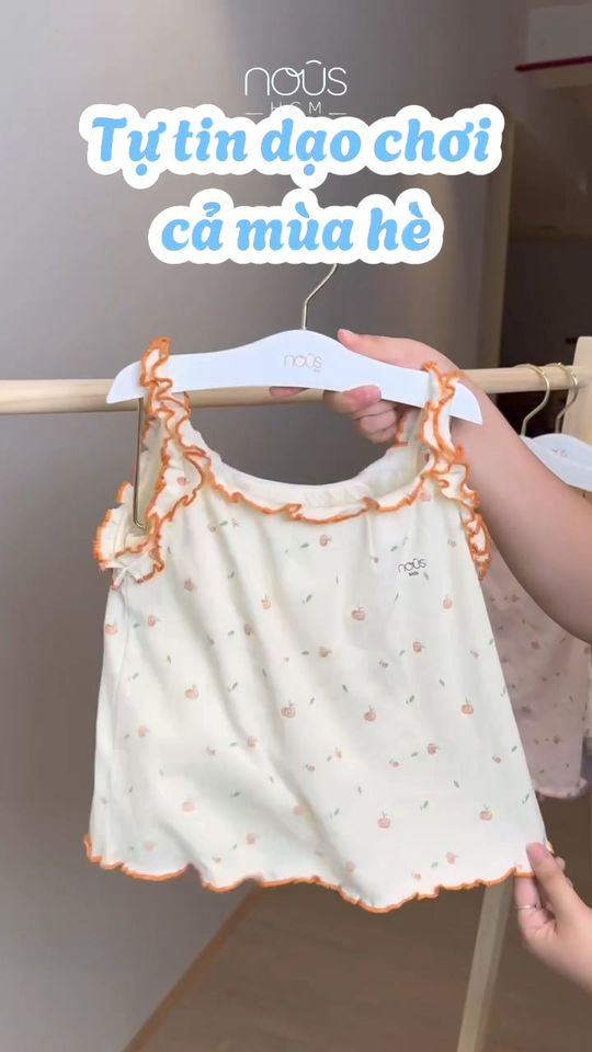 [🆕🇻🇳] Nous HCM 🧑‍🧒❤️️👶⭐️ BỘ HAI DÂY NOUS CHO NGÀY OI NÓNG
Những ngày tràn nắng, Nous thiết kế bộ hai dây mang tới cảm giác mát rượi  mà vẫn xinh yêu cho bé.
Màu pastel nhẹ nhàng đi , shares-0✔️ , likes-41❤️️ , date-2024-06-22 12:44:18🇻🇳🇻🇳🇻🇳📰🆕