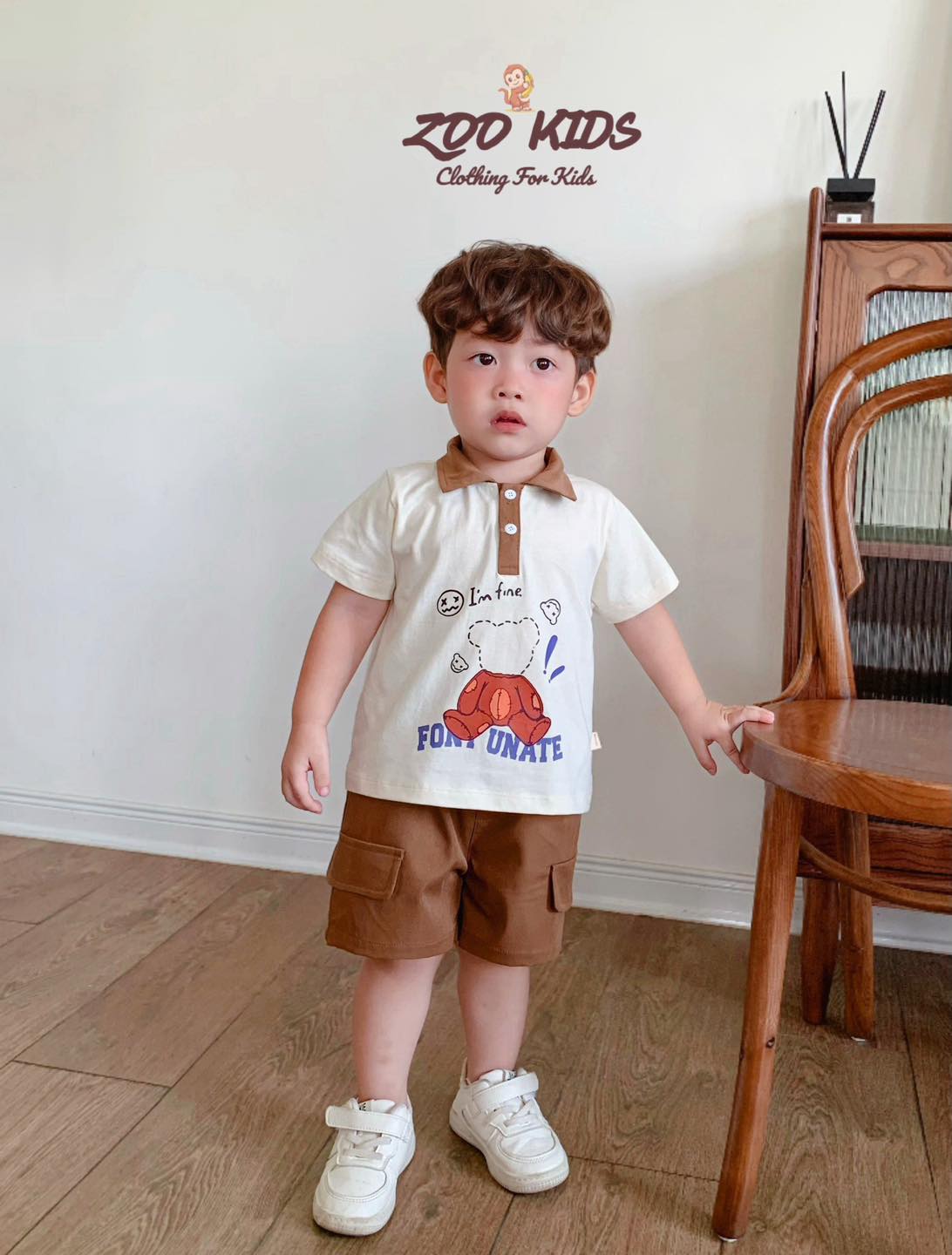 [🆕🇻🇳] ZOO KIDS 🧑‍🧒❤️️👶⭐️  Outfit set polo gấu Bear dễ thương đáng yêu
Áo polo chất cotton mềm mát, co giãn thoải và thấm hút mồ hôi. Quần kaki mềm túi hộp cá tính
Tone màu nâu  , shares-0✔️ , likes-7❤️️ , date-2024-05-15 16:39:18🇻🇳🇻🇳🇻🇳📰🆕