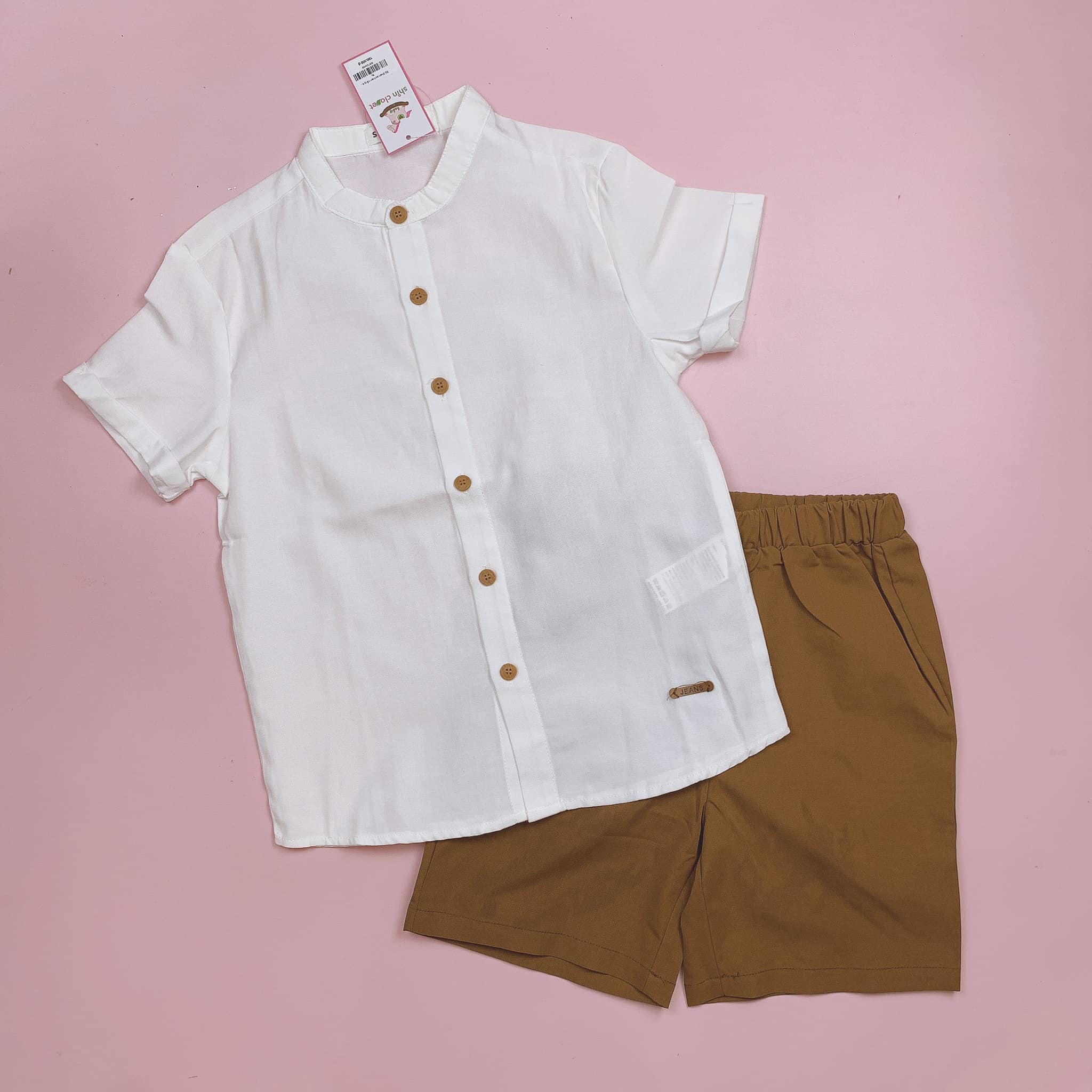 [🆕🇻🇳] SHIN Baby Closet – Thế giới thời trang, phụ kiện cho bé 😎❤️️⭐️  HÀNG MỚI VỀBộ Shein áo linen trắng cổ tàu + quần short gió nâu BT size 8-10yShopee:Bộ này đi biển hợp chắc luôn các bác ah.Size: 8y | 9y | 10y
, shares-0✔️ , likes-1❤️️ , date-2024-05-22 14:35:10🇻🇳🇻🇳🇻🇳📰🆕