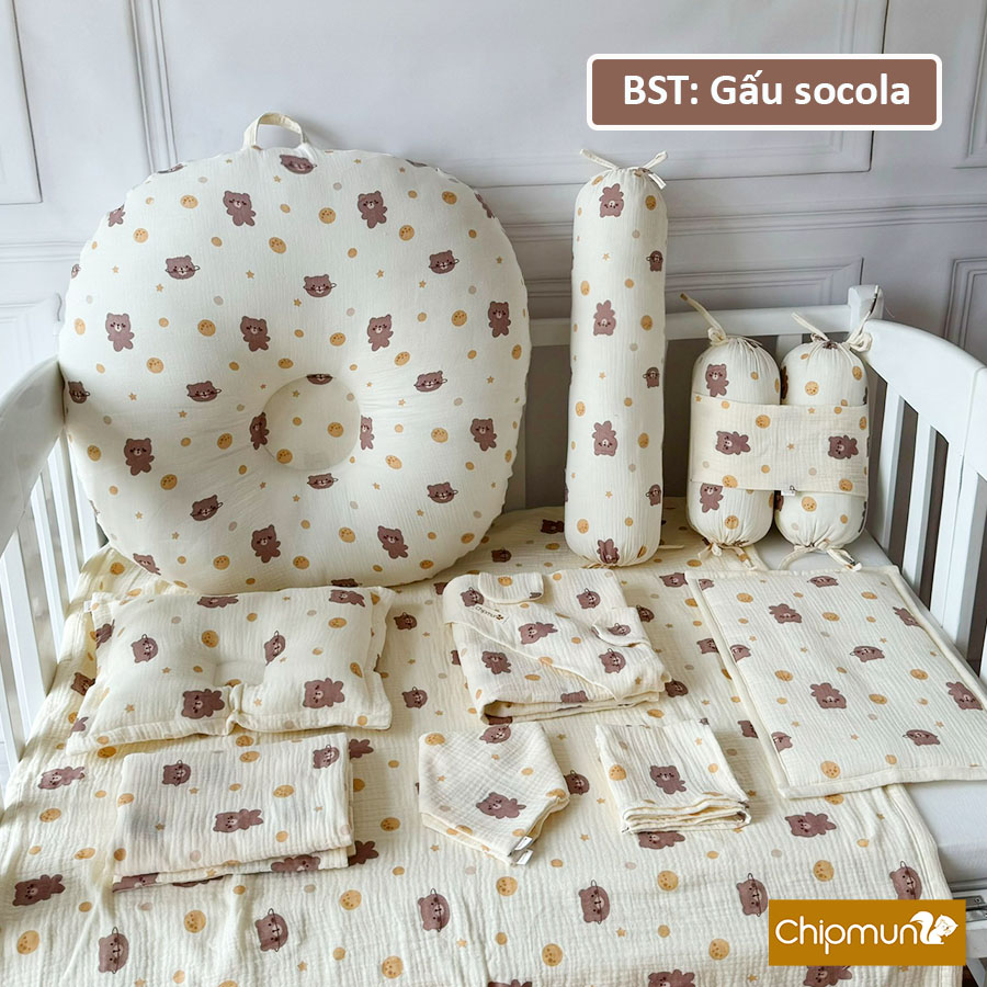 [🆕🇻🇳] Chipmunk Baby – Thương hiệu Việt Nam chuyên sản xuất và thương mại sản phẩm cho bé sơ sinh 🧑‍🧒❤️️👶⭐️ BỘ CHĂN GỐI “GẤU SOCOLA” DỄ THƯƠNG SẴN SÀNG CÙNG BA MẸ ĐÓN BÉ YÊU CHÀO ĐỜI
(Mẹ có thể mua lẻ hoặc mua cả bộ cho xinh nhé)Thông tin sản phẩm:
– Họa tiết:  , shares-0✔️ , likes-4❤️️ , date-2024-05-20 16:43:39🇻🇳🇻🇳🇻🇳📰🆕