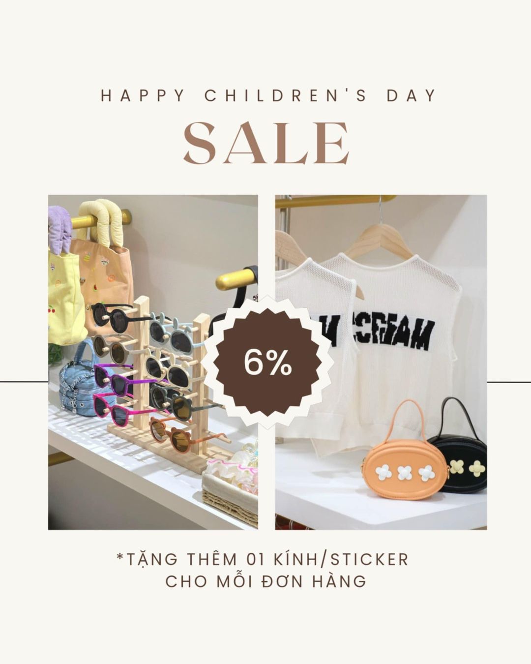 [🆕🇻🇳] EM BÉ HON – Được có mặt trong những khoảnh khắc lớn lên của các em bé – luôn là điều mà tiệm tự hào nhất! 🧑‍🧒❤️️👶⭐️ Chào mừng lễ quốc tế thiếu nhi 1/6 với 1 chiếc deal cho tất cả các sản phẩm có ở storeToàn hàng đẹp thôi và số lượng sẵn k còn nhiều, bố mẹ nhanh nhanh  , shares-1✔️ , likes-5❤️️ , date-2024-05-30 20:29:16🇻🇳🇻🇳🇻🇳📰🆕