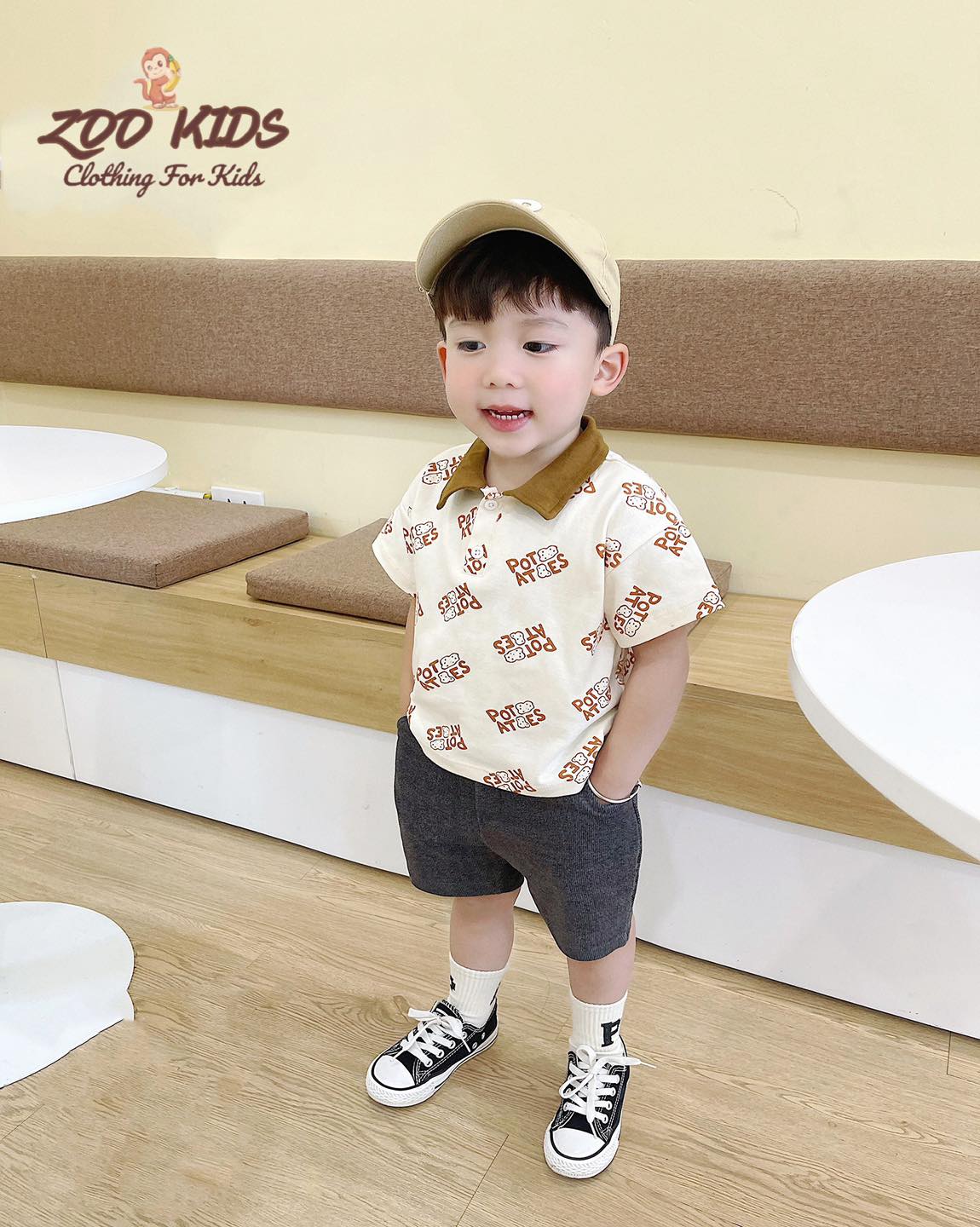 [🆕🇻🇳] ZOO KIDS 🧑‍🧒❤️️👶⭐️  Outfit set polo khoai tây dễ thương cute đẹp “ mờ ê mê “
Chất liệu áo cotton mềm mát  thấm hút mồ hôi. Quần nỉ da cá giả jean co giãn thoải mái
Hoạ ti , shares-1✔️ , likes-8❤️️ , date-2024-05-26 04:17:07🇻🇳🇻🇳🇻🇳📰🆕