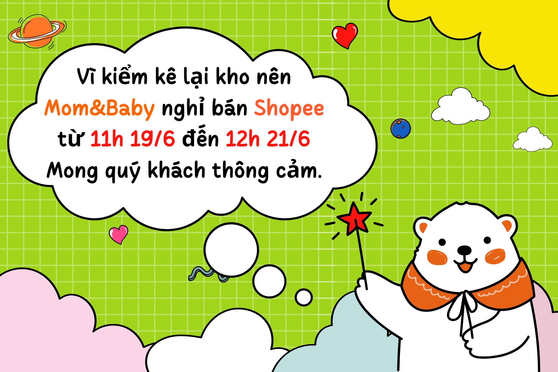 [🆕🇻🇳] Quần Áo Trẻ Em Hàn Quốc Mom & Baby  🧑‍🧒❤️️👶⭐️ Shopee sẽ mở lại từ 12H THỨ SÁU 21/6 ạ. Các mom có nhu cầu mua ở Facebook giúp shop nhé ạ.
ĐỒNG GIÁ TẤT CẢ 70K – 100K – 150K
IB LIỀN TAY, MUA NGAY KẺO LỠ – , shares-0✔️ , likes-9❤️️ , date-2024-06-18 13:20:29🇻🇳🇻🇳🇻🇳📰🆕