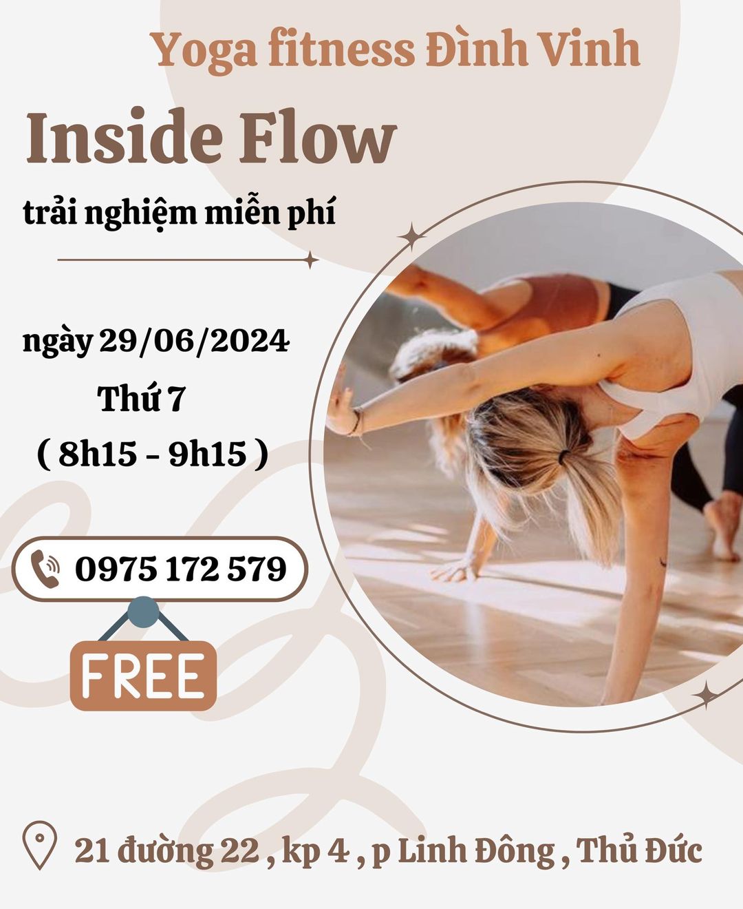 [🆕🇻🇳] Yoga – Fitness Đình Vinh – GYM – YOGA – ZUMBA – AEROBIC – MÚA CỔ TRANG – DANCE KID 🧘 Top1Yoga 🤸🏻‍♀️ 100% MIỄN PHÍ 

𝐈𝐍𝐒𝐈𝐃𝐄 𝐅𝐋𝐎𝐖 : [ TẬP YOGA THEO NHẠC ] 

Lớp tập trải nghiệm HOÀN TOÀN MIỄN PHÍ dành cho tất cả mọi người  

Không phân biệt bạn là học viên  , shares-1✔️ , likes-10❤️️ , date-2024-06-23 15:00:58🇻🇳🇻🇳🇻🇳📰🆕