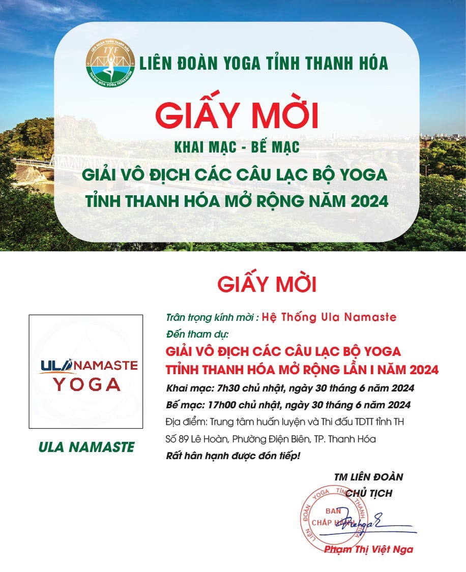 [🆕🇻🇳] Ula Lan Trần (Ula Namaste Yoga) – Hệ Thống Trung Tâm Đào Tạo Ula namaste Yoga 🧘 Top1Yoga 🤸🏻‍♀️  GIẢI VÔ ĐỊCH CÁC CLB YOGA TỈNH THANH HOÁ MỞ RỘNG LẦN I NĂM 2024
 Nhằm góp phần đẩy mạnh phong trào “Toàn dân rèn luyện thân thể theo gương Bác Hồ vĩ đại”, , shares-0✔️ , likes-3❤️️ , date-2024-06-28 00:40:15🇻🇳🇻🇳🇻🇳📰🆕