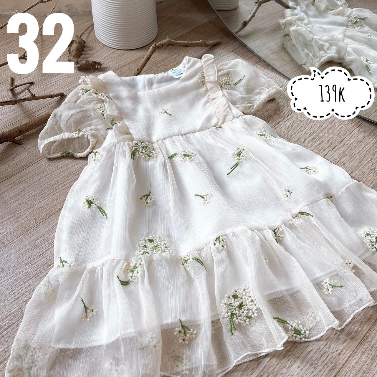 [🆕🇻🇳]  Bí Ngô baby shop – Chuyên quần áo bé gái 8-30kg (1- 9 tuổi) 😎❤️️⭐️ VÁY CÔNG CHÚA TƠ THÊU HOA
—————
Kiểu dáng váy babydoll công chúa phối bèo mặc lên rất xinh nha các mẹ. Váy thêu hoa kiểu vintage nhẹ nhàng, thanh lịch. M , shares-0✔️ , likes-0❤️️ , date-2024-07-01 13:33:05🇻🇳🇻🇳🇻🇳📰🆕