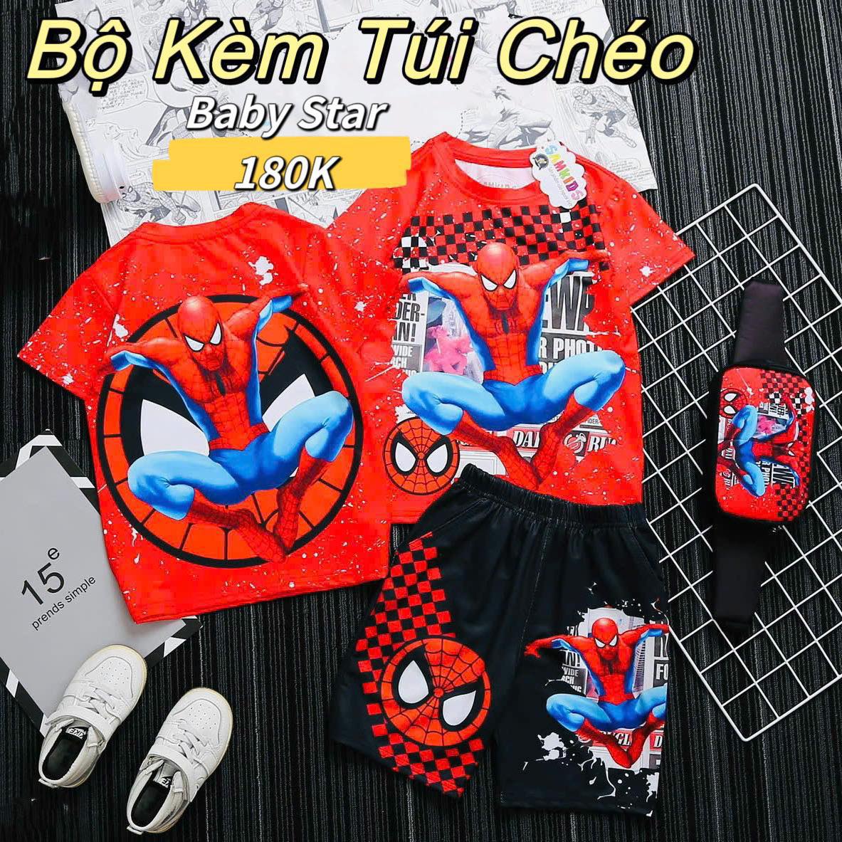 [🆕🇻🇳] Baby Star – Đồ em bé – Đồ trẻ em 🧑‍🧒❤️️👶⭐️ Hàng về lại  ạ
Bộ Siêu Nhân Kèm Túi HOT
Chất Vải Thun dày dặn Mát Và mịn
Kiểm tra hàng trước khi thanh toán
#Giá: 180K
, shares-2✔️ , likes-10❤️️ , date-2024-07-01 22:12:48🇻🇳🇻🇳🇻🇳📰🆕