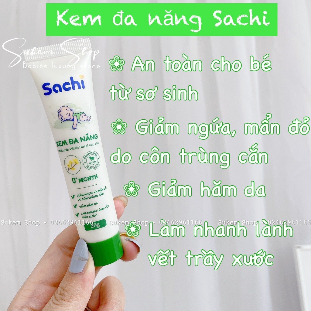[🆕🇻🇳]  Sukem shop – Chuyên đồ sơ sinh – Đồ sơ sinh Nous, tã bỉm, bình sữa, khăn xô, khăn sợi tre, khăn ủ, tất 🧑‍🧒❤️️👶⭐️  KEM ĐA NĂNG SACHI
Giúp dịu tình trạng kích ứng da, giảm ngứa và mẩn đỏ, hạn chế hình thành vết thâm do muỗi đốt, côn trùng cắn, viêm da dị ứng
Giảm hă , shares-0✔️ , likes-3❤️️ , date-2024-07-04 10:00:10🇻🇳🇻🇳🇻🇳📰🆕